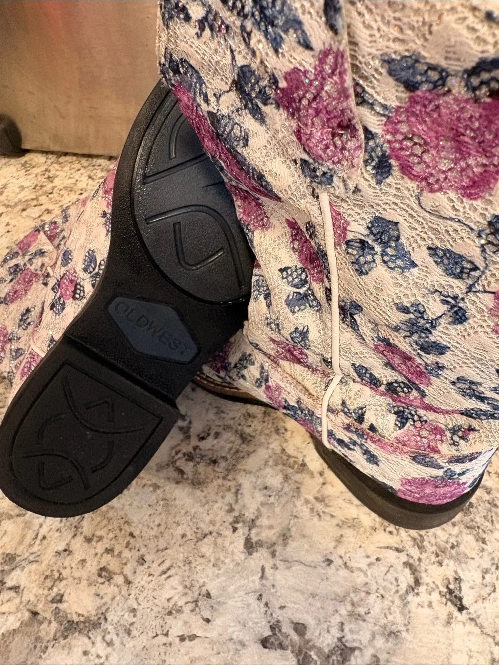 Old West Kids Boots - Pink & Blue